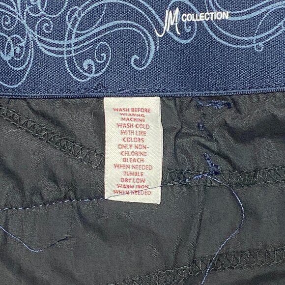 JM Collection High Rise Stretch Denim Pencil Skirt Black 10 Classic Work Chic - Picture 12 of 12